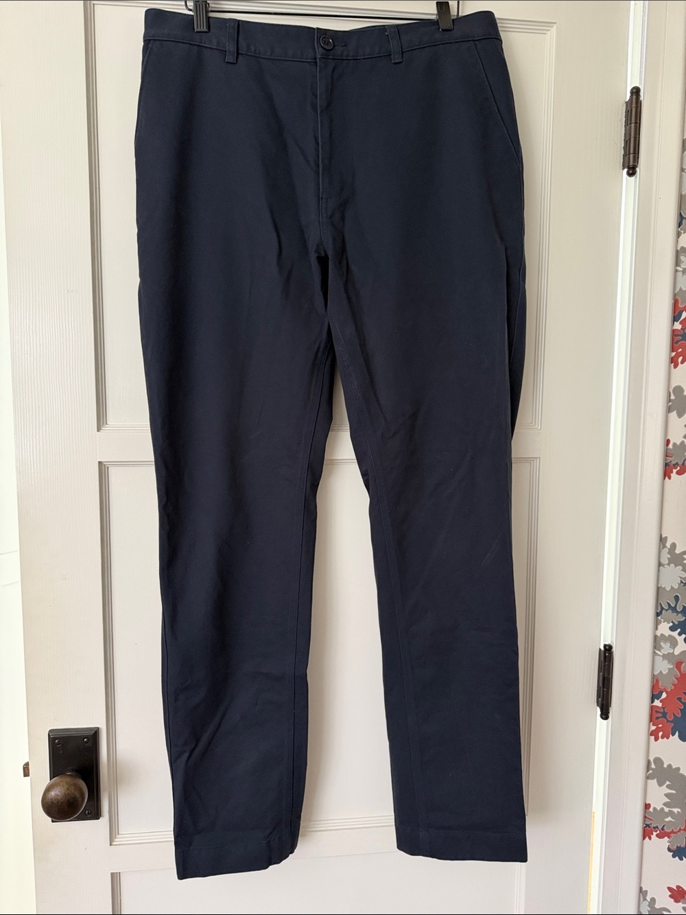 Reigning Champ Brand  Dark Navy Men's Pants Chino  Contrast Stitching